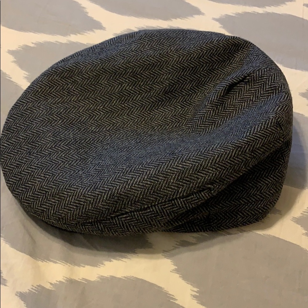 Brixton herringbone newsboy snap cap